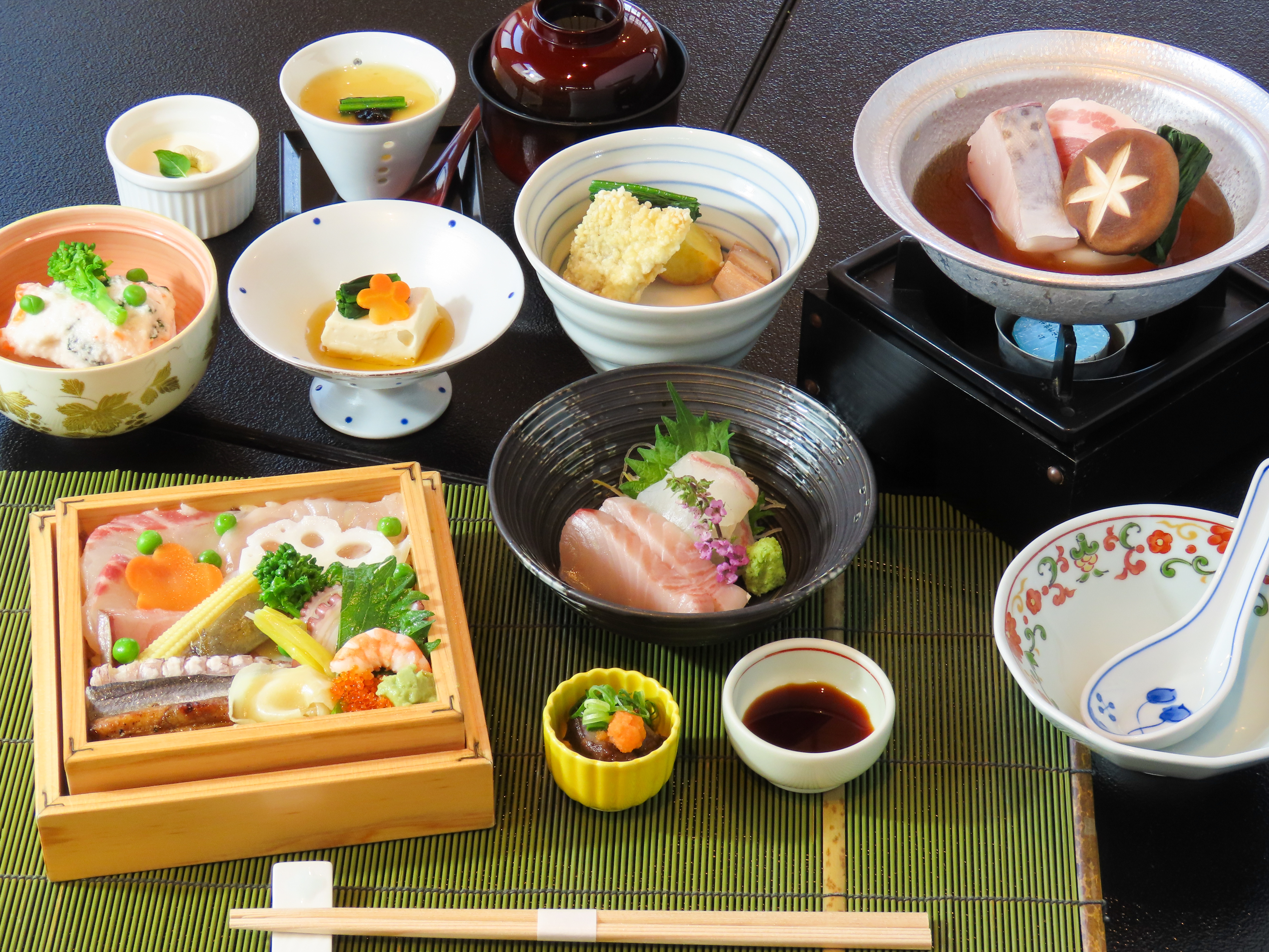 初夏会席返し寿司付きコース