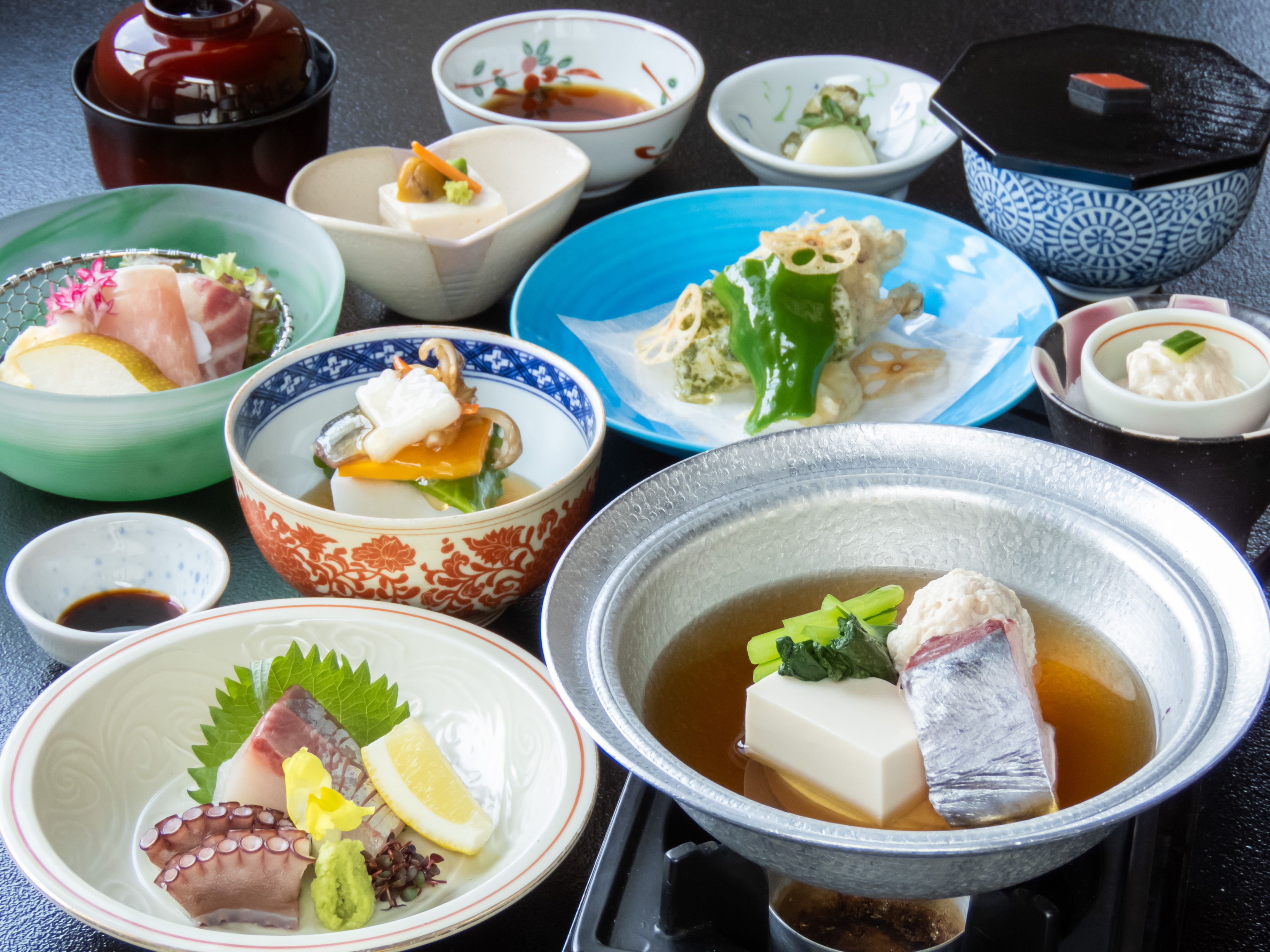 【飲み放題付き】会席コース山茶花 季節ご飯のコース