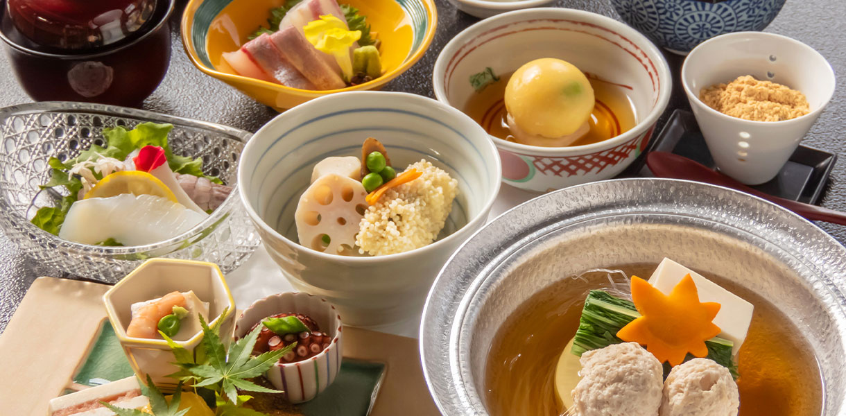 【飲み放題付き】会席コース山茶花 季節ご飯のコース
